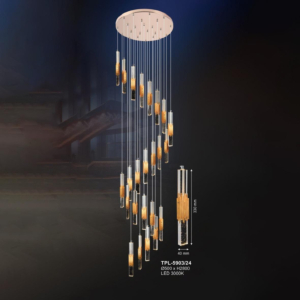 Đèn ốp thả trần pha lê TPL-5903/24