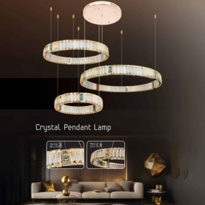 Đèn trần pha lê 3 vòng TPL-81067/4.6.8