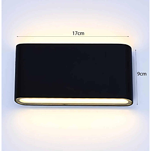 Đèn siêu mỏng gắn tường màu đen VL-8408B/BK