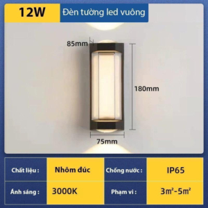 Đèn 2 tia sáng toàn thân hình bán nguyệt VL-8812/L