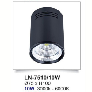 Đèn lon ốp nổi đen LN-7510/10W-ASV