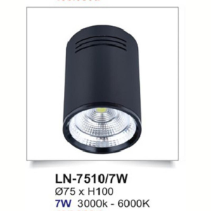 Đèn lon ốp nổi đen LN-7510/7W-ASV