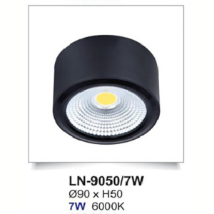 Đèn lon ốp nổi đen LN-9050/7W-AST