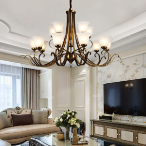 Đèn chùm cổ điển màu đồng nâu 15 tay CC9124/15