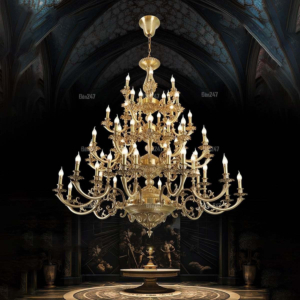 Đèn đồng Châu Âu 66 tay nến CD1288/66