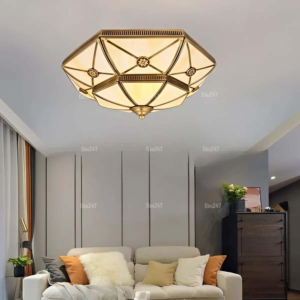 Đèn đồng cao cấp ốp trần biệt thự OD6038