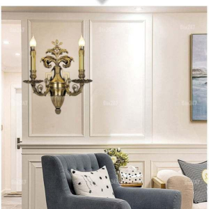 Đèn tường đồng cổ 2 tay nến VD1278/2