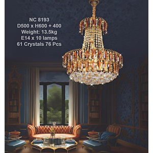 Đèn thả pha lê thân hợp kim NC8193