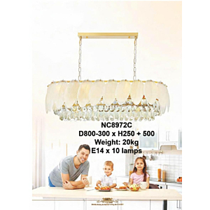 Đèn pha lê K9 thân hợp kim NC8972C