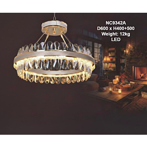 Đèn pha lê K9 thân hợp kim NC9342A