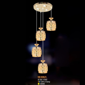 Đèn thả pha lê NB008/4