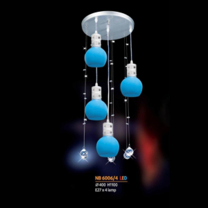 Đèn thả chao thủy tinh NB6006/4 LED