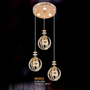 Đèn thả chao thủy tinh NB859/3
