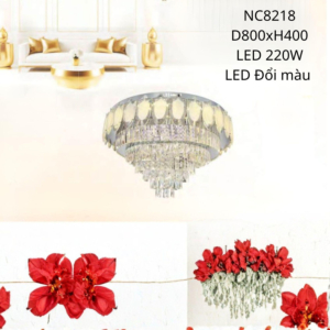 Đèn mâm pha-lê k9 NC8218