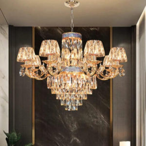 Đèn pha lê K9 thân hợp kim NC21859/8