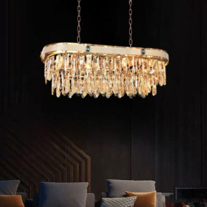 Đèn thả pha lê K9 thân hợp kim NC81989C