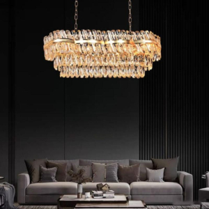 Đèn thả pha lê K9 thân hợp kim NC81993C