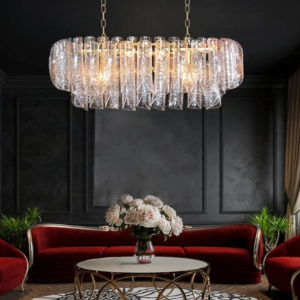 Đèn thả pha lê K9 thân hợp kim NC8802C