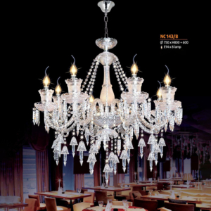 Đèn chùm nến pha lê NC143/8
