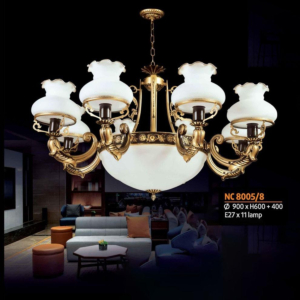 Đèn Chùm Chao Thủy Tinh NC8005/8