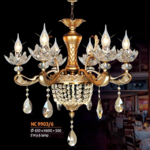 Đèn tường nến mạ vàng 24k NC9903/6