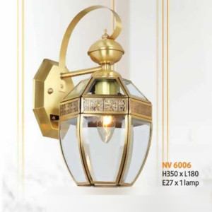 Đèn vách đồng chao kính NV6006