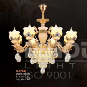 Đèn chùm hợp kim đá C-122/8