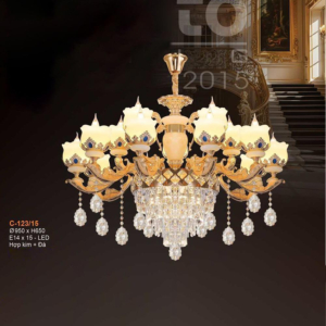 Đèn chùm hợp kim đá C-123/15