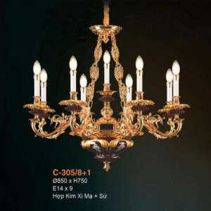 Đèn chùm cổ điển C-305/8+1