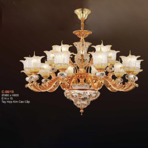Đèn chùm cổ điển tay hợp kim cao cấp C-56/15