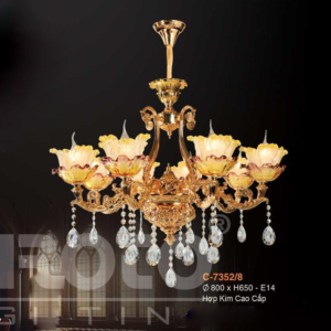 Đèn chùm hợp kim đá C-7352/8