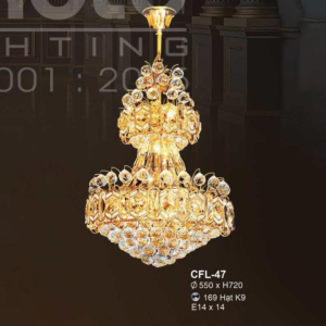Đèn thả pha lê K9 CFL-47