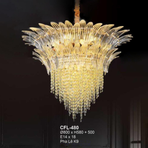 Đèn thả pha lê K9 CFL-480