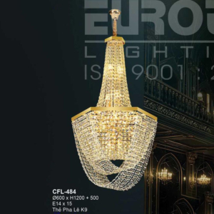 Đèn thả pha lê K9 CFL-484