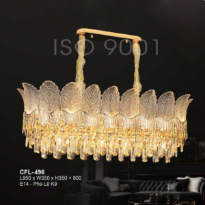 Đèn chùm thẻ pha lê K9 CFL-496