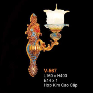 Đèn tường cổ điển tay hợp kim cao cấp V-567