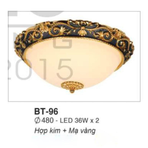 Đèn ốp trần cổ điển mạ vàng BT-96