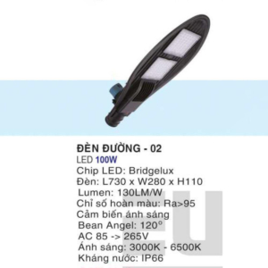 Đèn đường siêu sáng cảm biến ánh sáng DD-02-ASV