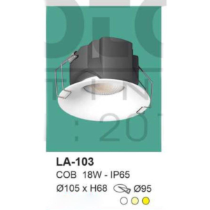 Đèn âm trần hiện đại điều chỉnh sáng tối ánh sáng trung tính LA-103-ASTT