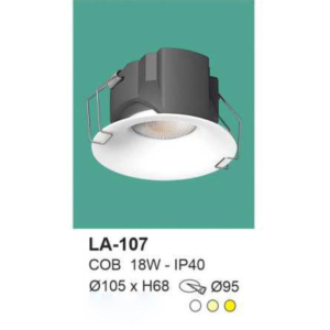 Đèn âm trần hiện đại điều chỉnh sáng tối ánh áng trung tính LA-107-ASTT