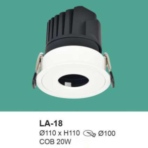 Đèn âm trần chống chói mắt ánh sáng vàng LA-18-ASV