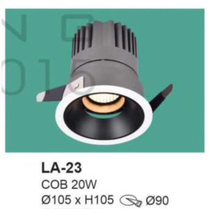 Đèn âm trần sáng trắng LA-23-AST