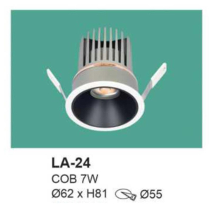 Đèn âm trần ánh sáng vàng LA-24-ASV