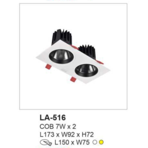 Đèn âm trần ánh sáng vàng LA-516-ASV