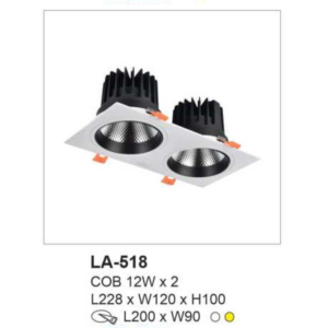 Đèn âm trần ánh sáng vàng LA-518-ASV