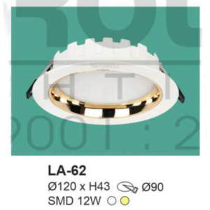 Đèn âm trần ánh sáng trắng LA-62-AST