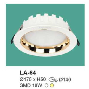 Đèn âm trần ánh sáng vàng LA-64-ASV