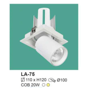 Đèn âm trần ánh sáng vàng LA-75-ASV