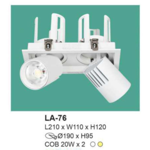 Đèn âm trần ánh sáng trắng LA-76-AST
