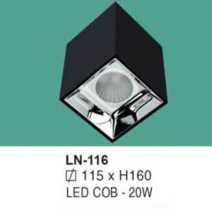 Đèn lon nổi ốp trần ánh sáng vàng LN-116-ASV